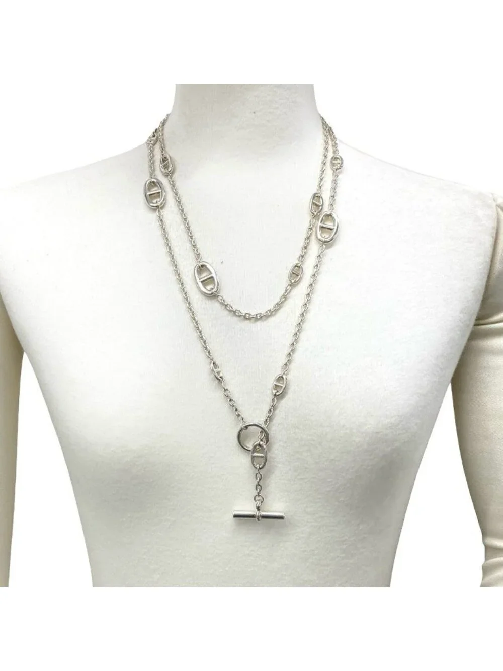 Hermes Farandole Necklace 925 Sterling Silver
